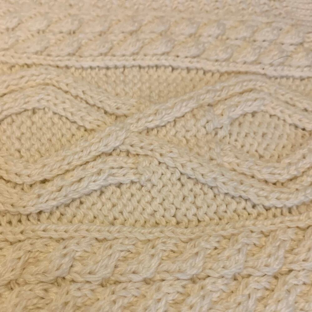 Unisex Donnelly Clan Virgin Wool Cream Rectangle Scarf OS EUC! - Picture 5 of 5